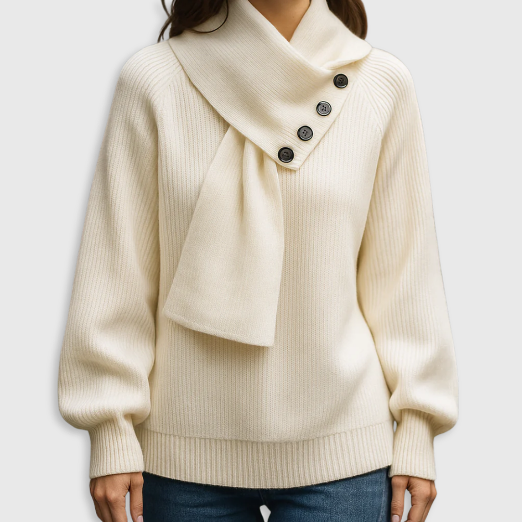 Arielle | Cozy Scarf-Neck Sweater