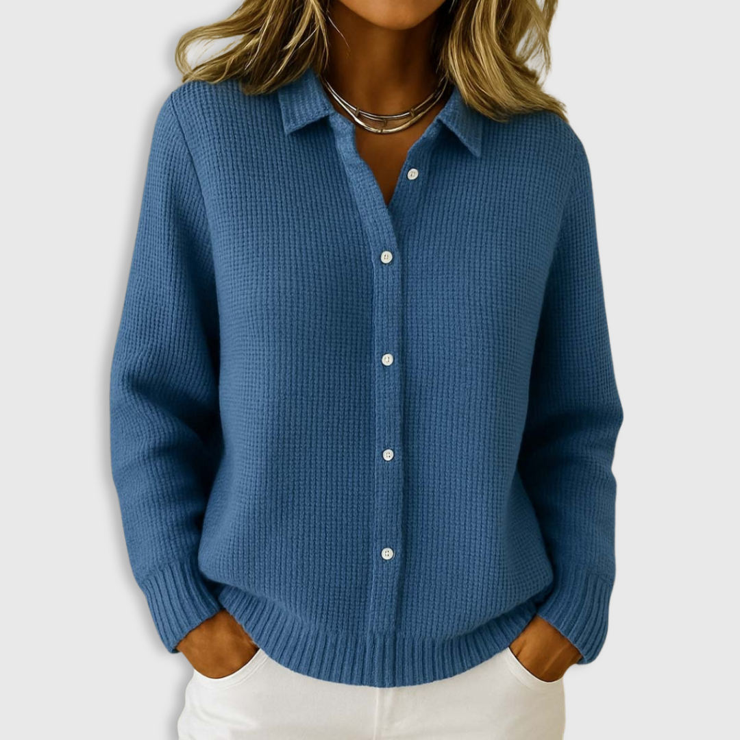 Elaine | Classic Knit Button Cardigan