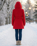 Sheila | Plaid Collar Wool Coat