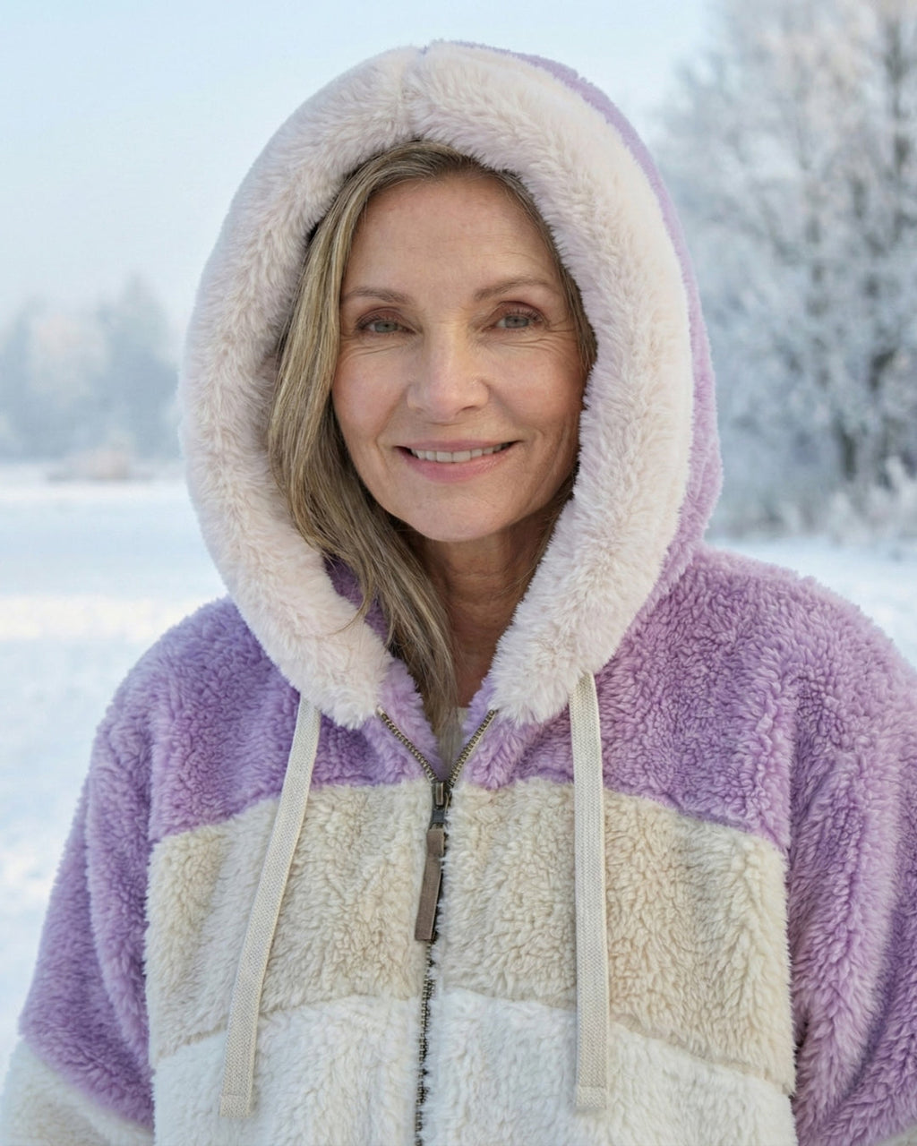 Beverley | Colorblock Plush Jacket