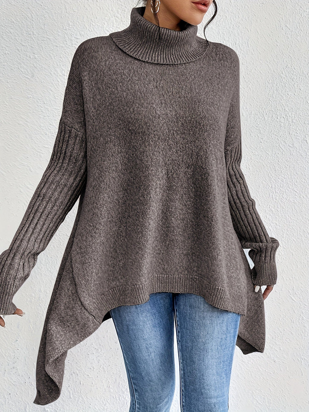 Irina | Oversized Turtleneck Sweater
