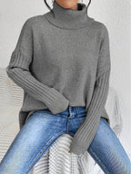 Irina | Oversized Turtleneck Sweater