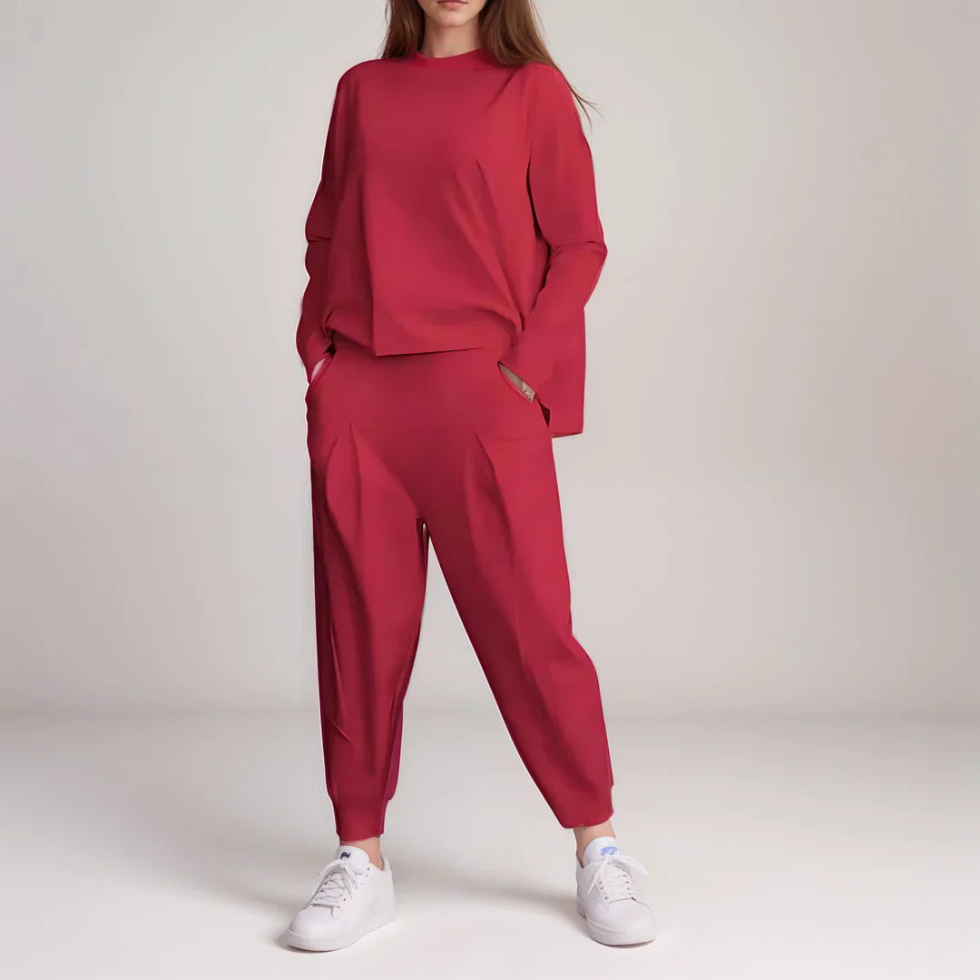 Lisa | Comfortable Two-piece Set with Round Neckline