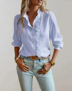 Natalie | Blouse with Ruffles