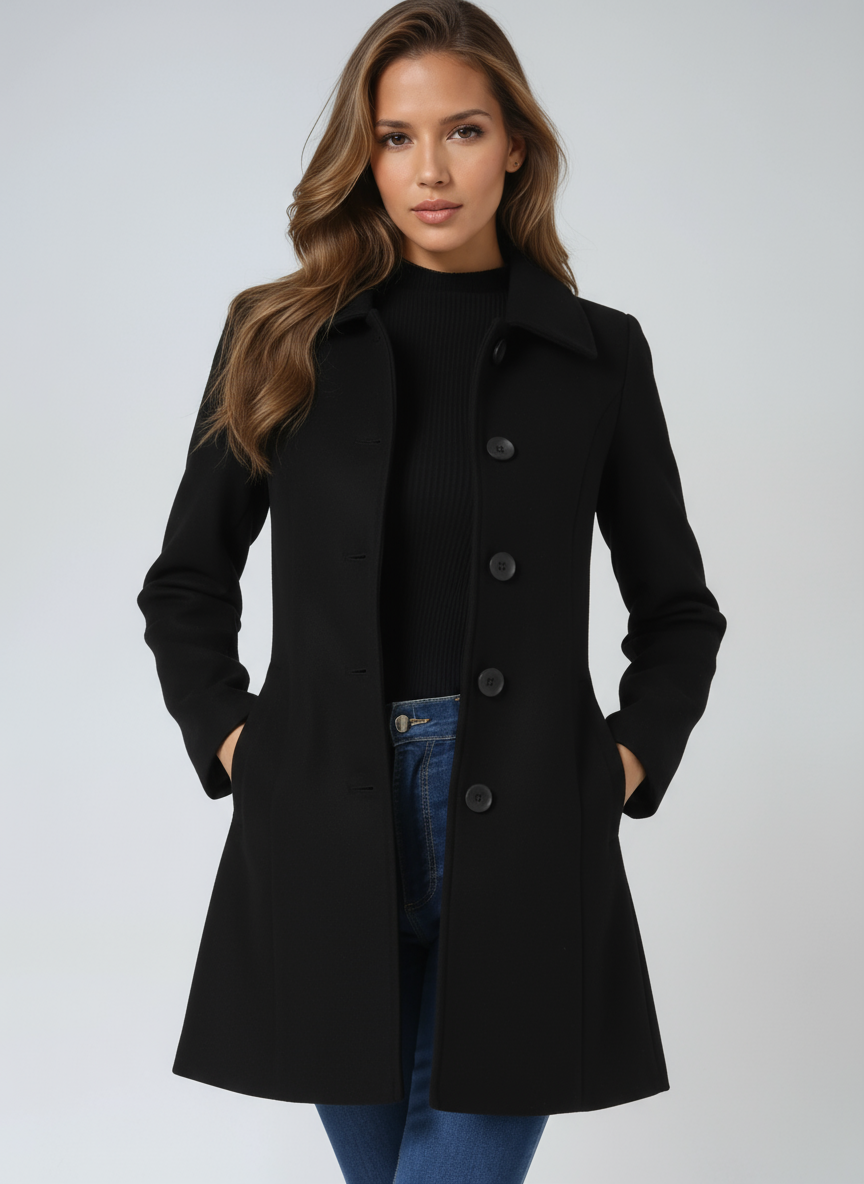 Josephine | Single Breasted Winter Trench Coat