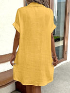 Sharon | Timeless V-Neck Blouse Dress